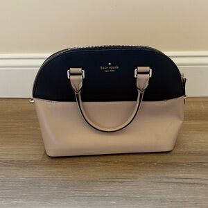 Kate Spade Black and Cream Satchel